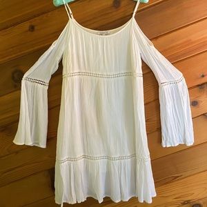 Beautiful hippie boho chic white dress